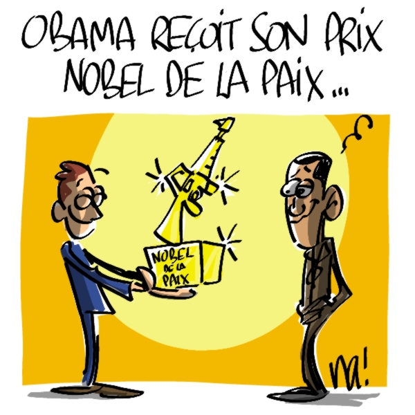 Nactualités : Obama reçoit son prix Nobel de la paix