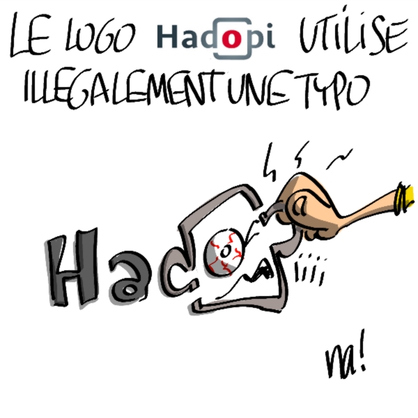 Nactualités : le logo « hadopi » utilise illégalement une typo