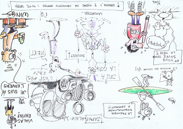 Hier, au 5e Festival de dessins d’humour et caricatures de Vialas (lozère)