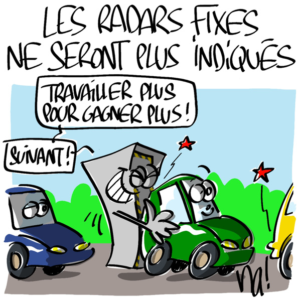 Nactualités : les radars fixes ne seront plus indiqués