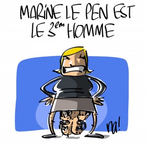 Nactualités : Marine Le Pen est le 3ème homme