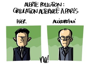 alerte pollution : circulation alternée à Paris