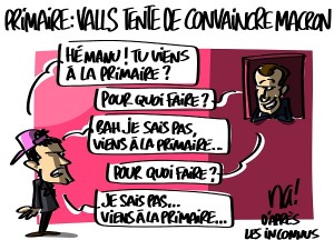 Primaire à gauche : Valls tente de convaincre Macron