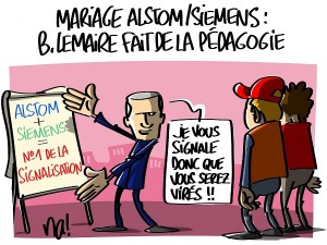 Mariage Alstom-Siemens, Bruno Le Maire fait de la pédagogie