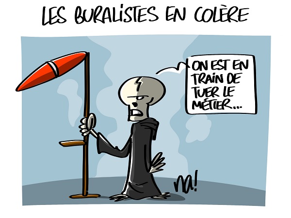 Les buralistes en colère