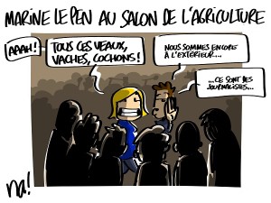 Marine Le Pen au salon de l’agriculture