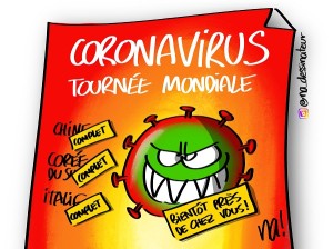 coronavirus tournée mondiale
