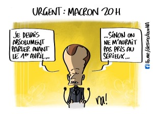Urgent, Macron 20h