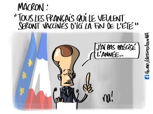 Macron « tous les Français qui le veulent seront vaccinés d’ici la fin de l’été »