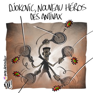Djokovic, nouveau héros des anti-vax