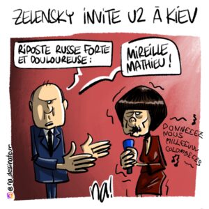 Zelensky invite U2 à Kiev