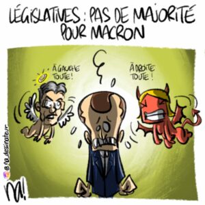 Législatives, pas de majorité pour Macron