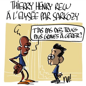 Nactualités : Thierry Henry reçu à l’Elysée par Nicolas Sarkozy