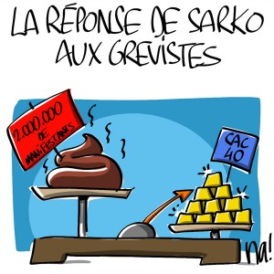 Nactualités : La réponse de Sarko aux grévistes