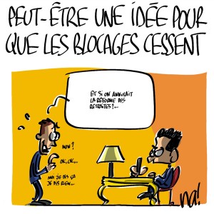 Nactualités : peut-être une idée pour que les blocages cessent…