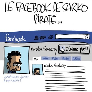 Nactualités : le facebook de Nicolas Sarkozy a été piraté