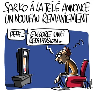 Nactualités : Sarkozy à la télé annonce un nouveau remaniement
