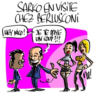 Nactualités : Sarkozy en visite chez Berlusconi