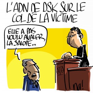 Nactualités : l’ADN de DSK sur le col de la victime
