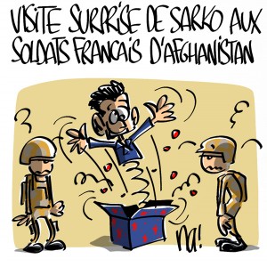Nactualités : visite surprise de Nicolas Sarkozy aux soldats français d’Afghanistan