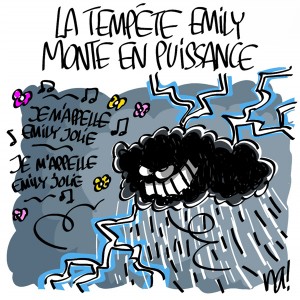 Nactualités : la tempête Emily monte en puissance