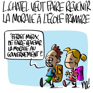 Nactualités : Luc Chatel veut faire revenir la morale à l’école primaire