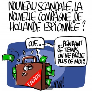 Nactualités : scandale, la nouvelle compagne de François Hollande espionnée ?