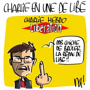 Nactualités : Charlie en Une de Libération