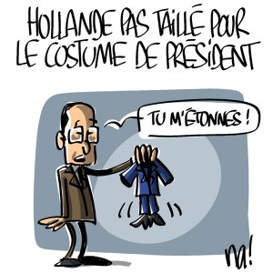 Nactualités : François Hollande pas taillé pour le costume de président