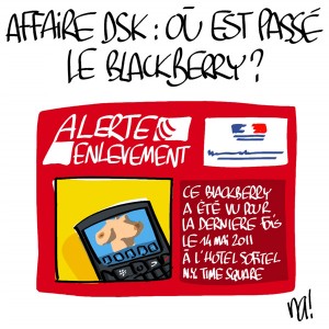 Nactualités : affaire DSK, où est passé le Blackberry ?