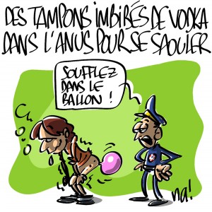 Nactualités : des tampons imbibés de vodka dans l’anus pour se saouler…