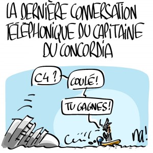 Nactualités : la dernière conversation téléphonique du capitaine du Concordia