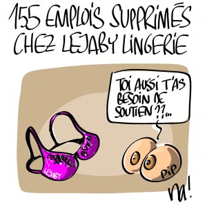 Nactualités : 155 emplois supprimés chez Lejaby lingerie