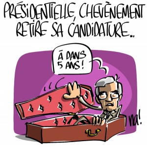 Nactualités : présidentielle, Jean-Pierre Chevènement retire sa candidature