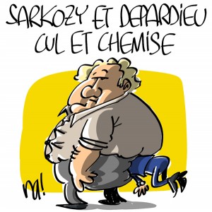 Nactualités : Sarkozy et Depardieu, cul et chemise