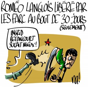 Nactualités : Roméo Langlois libéré par les farc au bout de 30 jours (seulement)