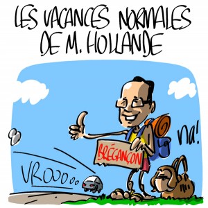 Nactualités : les vacances normales de M. Hollande