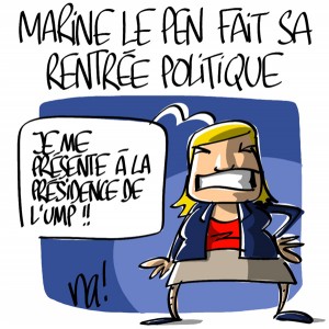Nactualités : Marine Le Pen fait sa rentrée politique