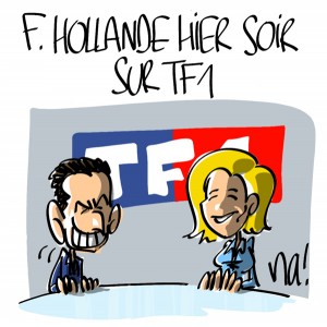 Nactualités : François Hollande hier soir sur TF1