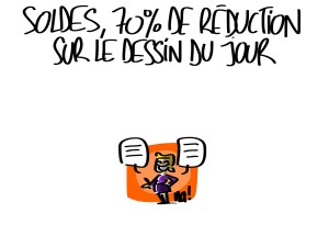 Nactualités : soldes, 70% de réduction sur le dessin du jour