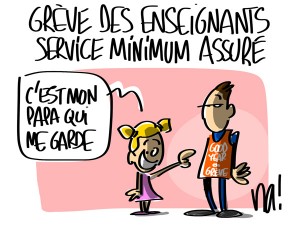 Nactualités : grève des enseignants, service minimum assuré