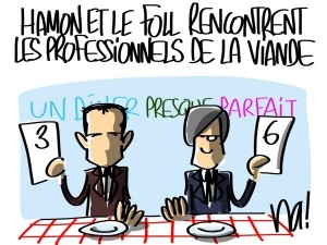 Nactualités : Benoit Hamon et Stephane Le Foll rencontrent les professionnels de la viande