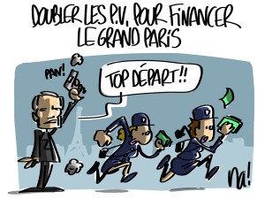 Nactualités : doubler les P.V. pour financer le Grand Paris ?