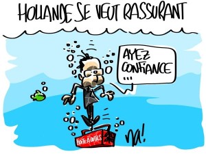 Nactualités : Hollande se veut rassurant