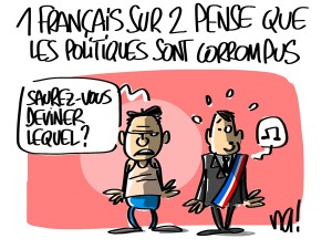 Nactualités : 1 Français sur 2 pense que les politiques sont corrompus