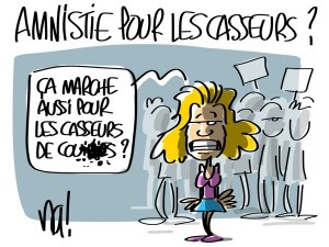 Nactualités : amnistie pour les casseurs ?