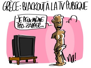 Nactualités : blackout à la télévision publique grecque