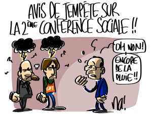 Nactualités : avis de tempête sur la deuxième conférence sociale !