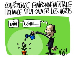Nactualités : conférence environnementale, Hollande veut calmer les Verts