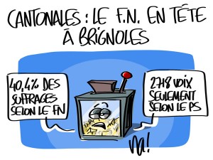 Nactualités : cantonales, le FN en tête à Brignoles